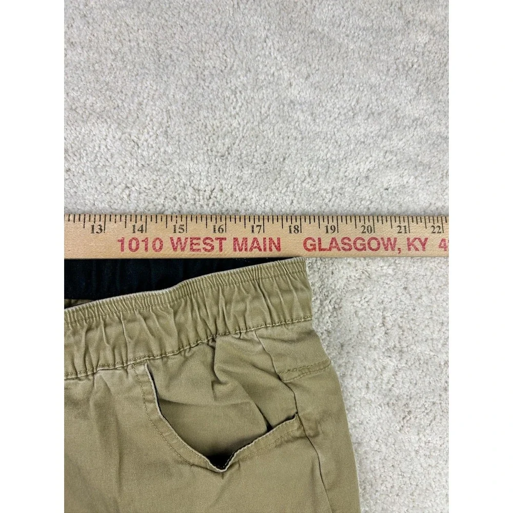 Ocean‎ Current Pants Mens XL Khaki Jogger Drawstring Moto Biker Stretch Casual